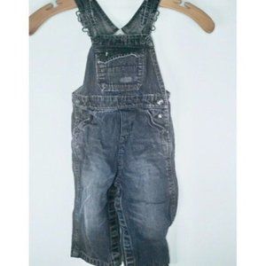 Kids Denim Overalls Snap Buttons 18M